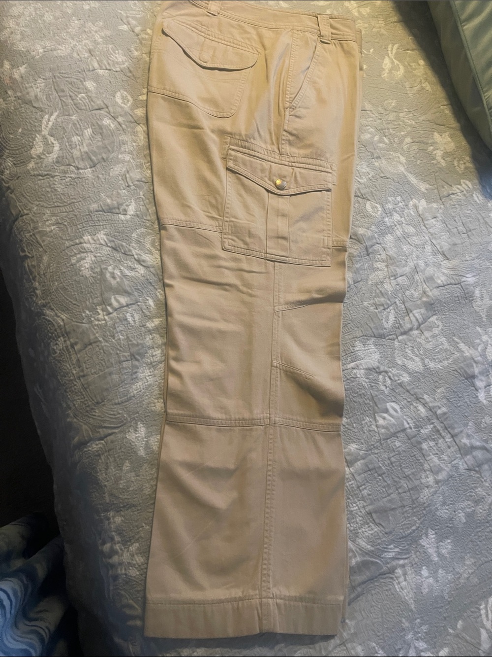 Ralph Lauren Women's Straight Leg Cargo Pants in Beige